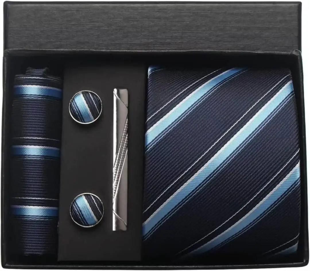 Classic 100% Silk Men Tie Set
