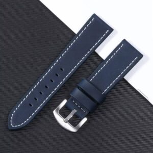 Universal Waterproof Genuine Leather Watch Strap - Image 2