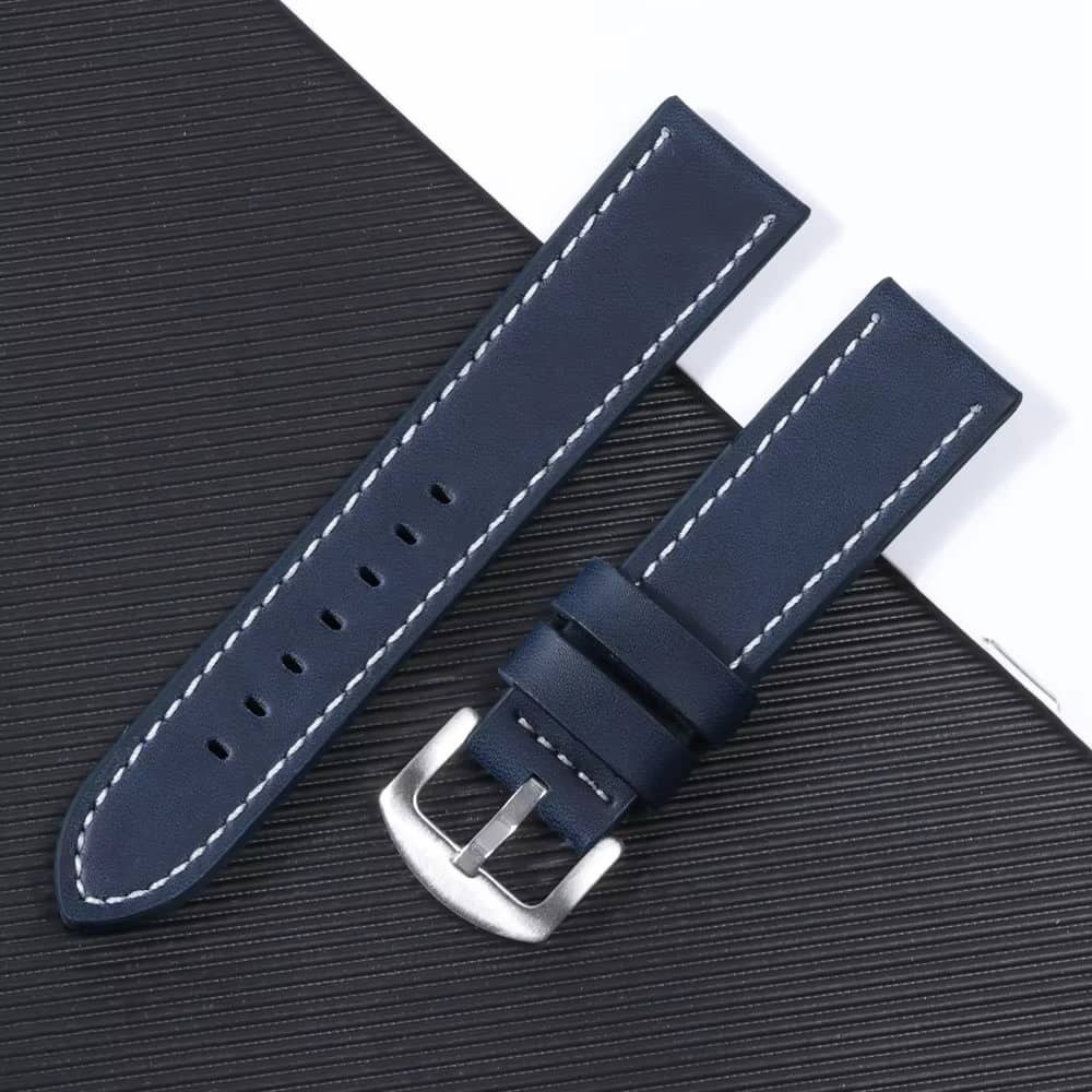 Universal Waterproof Genuine Leather Watch Strap