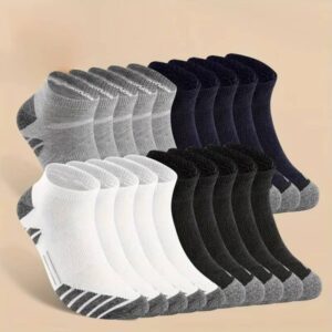 Mens 10-Pair Cotton Sports Sock Set
