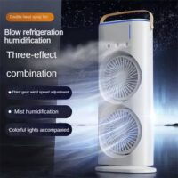 2 In 1 Dual Fan Three Hole Spray Humidification Fan