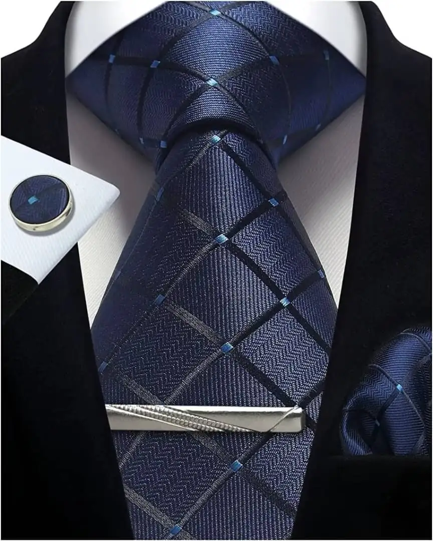 Classic 100% Silk Men Tie Set
