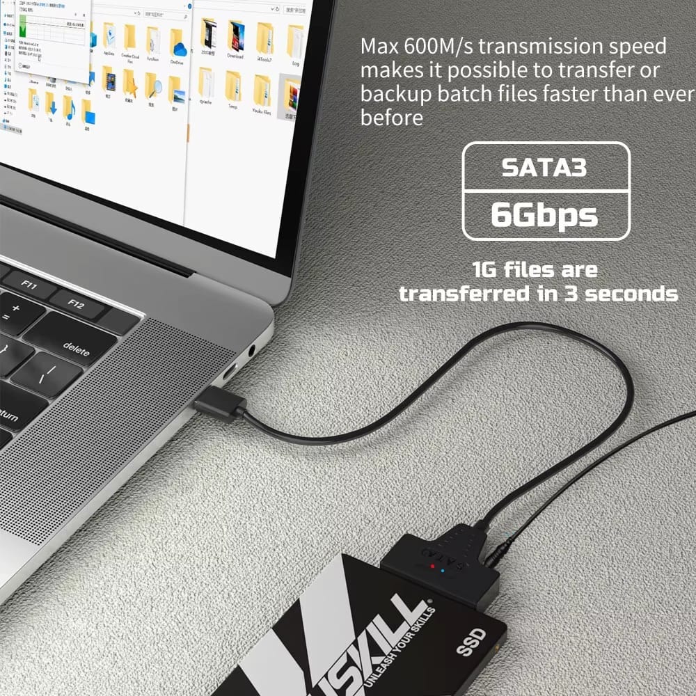 USB 3.0/Type-C to SATA III Adapter