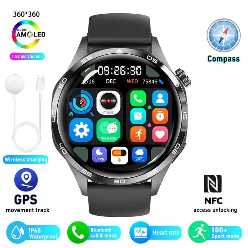 HUAWEI GT5 Pro GPS NFC Smart Watch