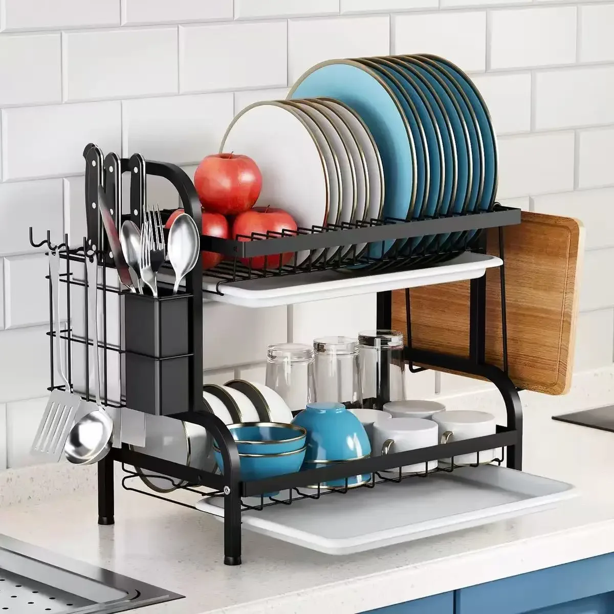 2-Tier Dish Drying Rack