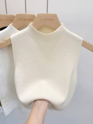 Women Knitted Tank Top - Image 5
