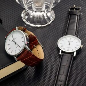 Mens Business Luxury Leather Strap Watch - Image 13