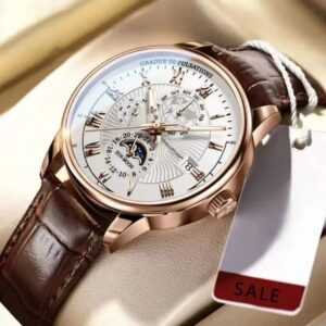 Luxury Mens Waterproof Chronograph Watch