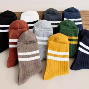 5 Pairs Men’s Vintage Fun Athletic Socks - Image 4
