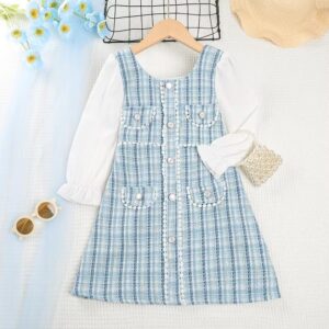 Menoea Girls Autumn Patchwork Dress