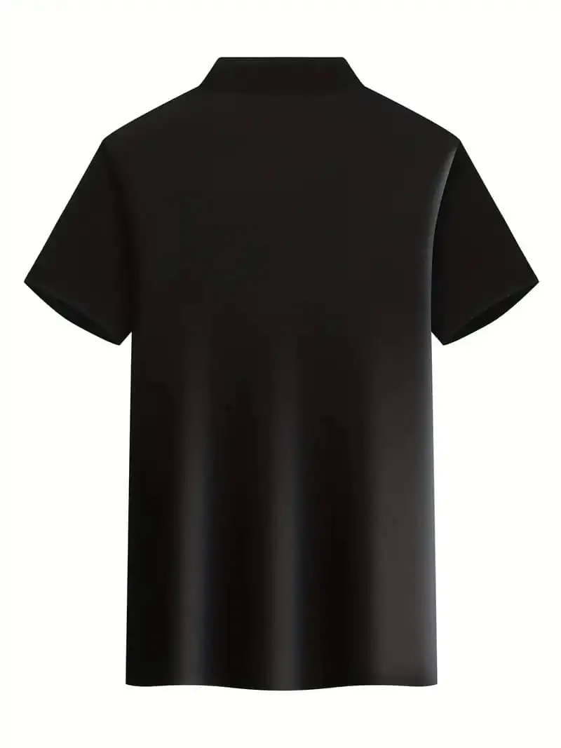 Mens Solid Color Short Sleeve Polo Shirts