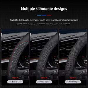 Car Leather Steering Wheel Cover Anti-slip - Image 3