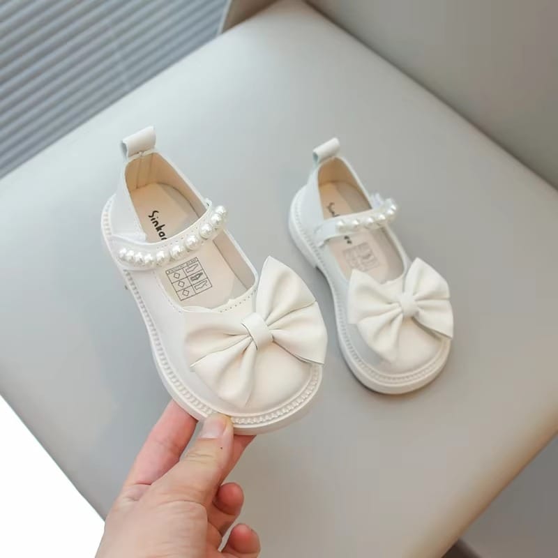 Baby Girls Casual PU Leather Bow-knot Shoes