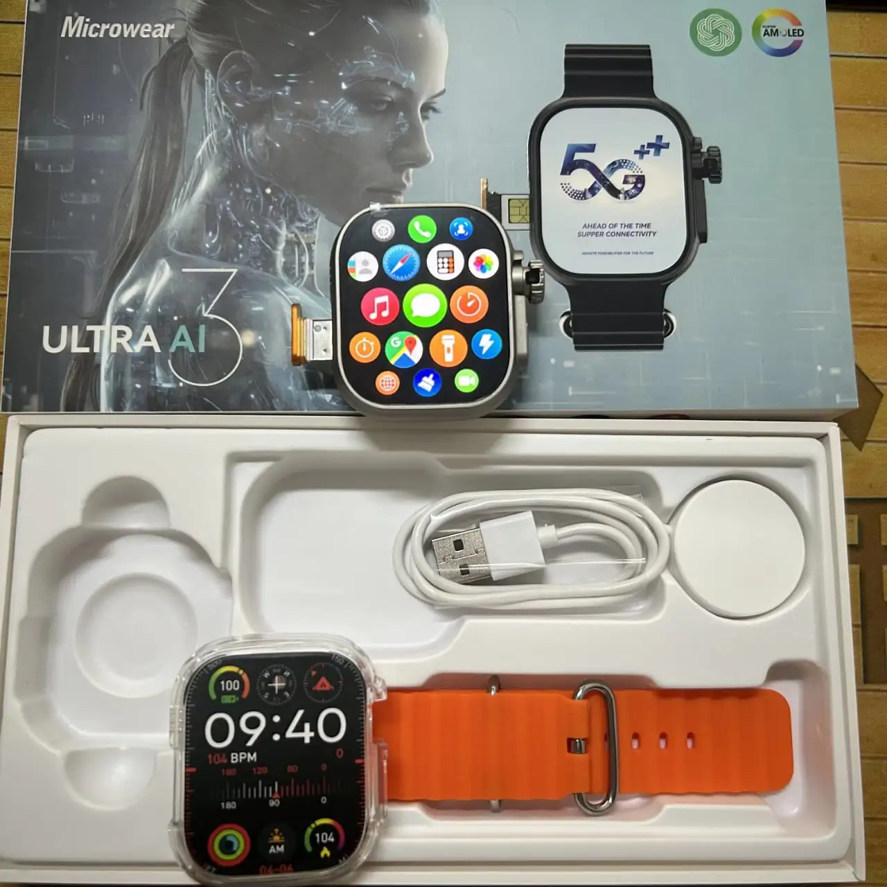 Microwear Ultra Ai3 Smartwatch 5G