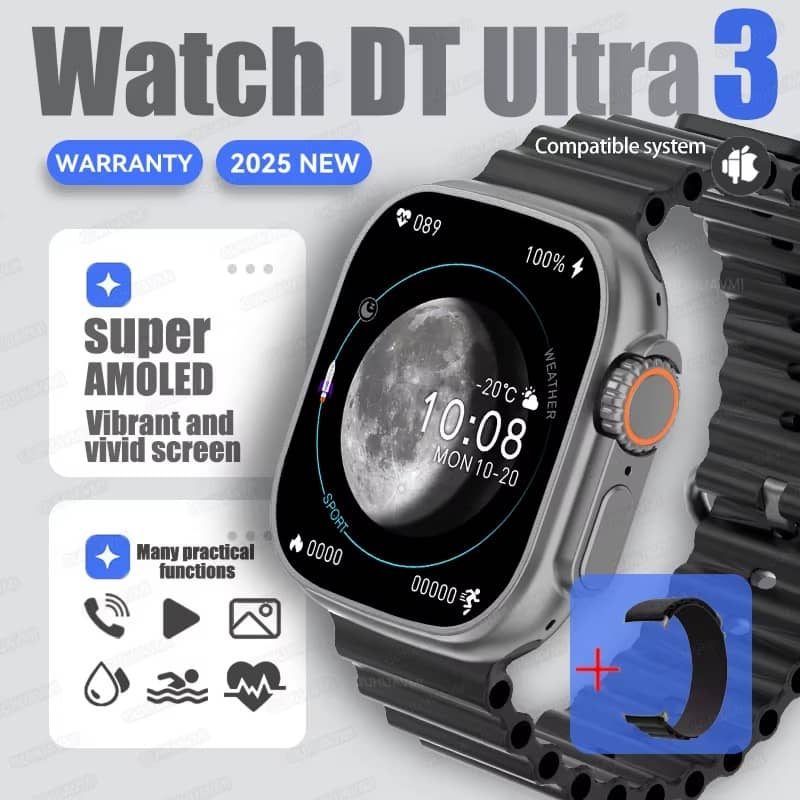 Fashion NEW DT Ultra 3 32GB Smart Watch