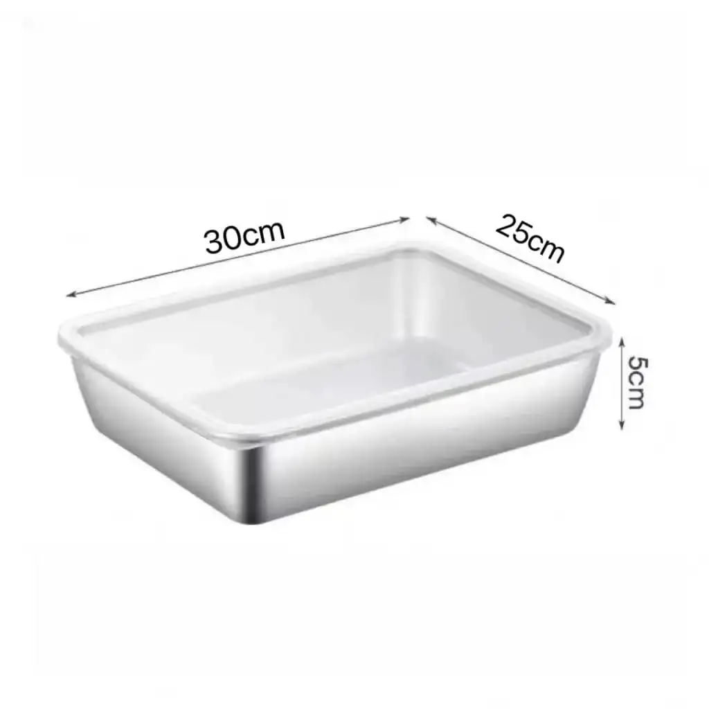 Stainless Steel Rectangle Tray  6 Stainless Steel Rectangle Tray