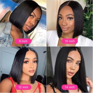 12-Inch Straight Bob Lace Front Wig - Image 8