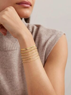 Gold Plated Waterproof Bracelet Set