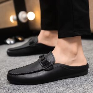 Mens Summer Flat-Bottom Half Slippers - Image 3