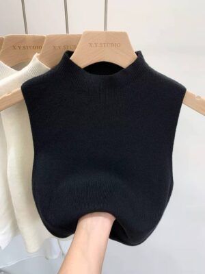 Women Knitted Tank Top - Image 3