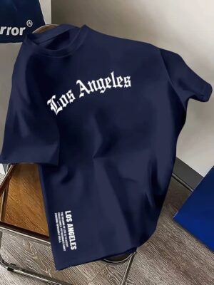Men’s Loose Cotton Printed T-Shirt - Image 3