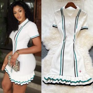 YuooMuoo Chic Fashion Knitted Mini Dress