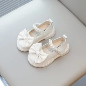 Baby Girls Casual PU Leather Bow-knot Shoes - Image 5