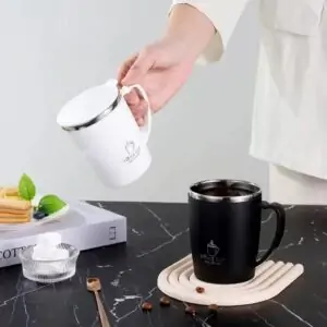 350ml Stainless Steel Thermos Mug with Handle - Image 8