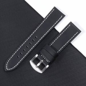 Universal Waterproof Genuine Leather Watch Strap - Image 4