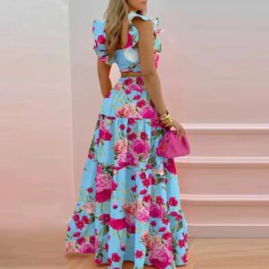Skirt Y2K Two Piece Set Elegant Collage Sleeveless Top with Longuette Skirt - Image 4