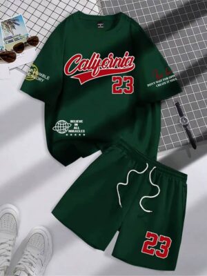 Men’s Printed T-Shirt & Shorts Set - Image 4