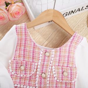Menoea Girls Autumn Patchwork Dress - Image 5