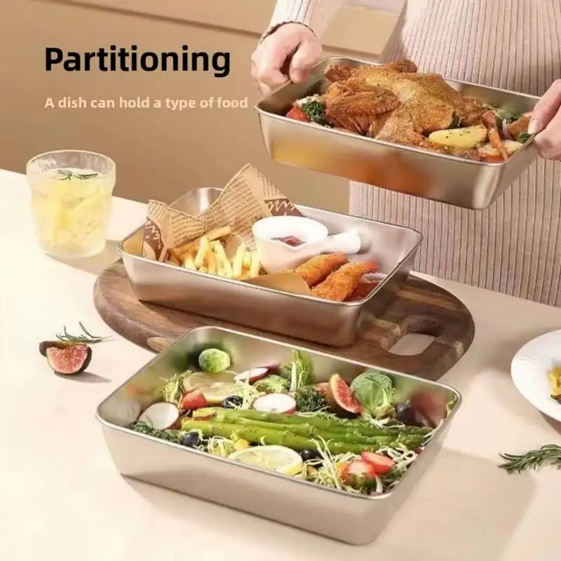 Stainless Steel Rectangle Tray 