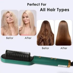New Hair Straightener Ceramic Hot Comb 2 in 1 - Image 3