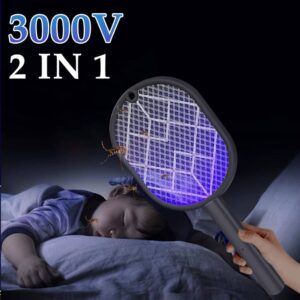 2-in-1 Electric Mosquito Swatter and Bug Zapper