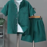 Men’s Pure Cotton Vest & Fitness Training Jacket (3/1 Piece Set)