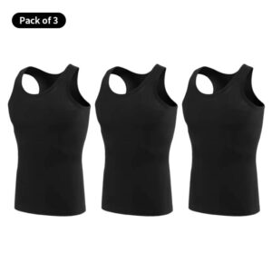 Men's Pure Cotton Vest & Fitness Training Jacket (3/1 Piece Set) - Image 3
