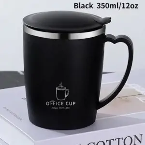 350ml Stainless Steel Thermos Mug with Handle - Image 5
