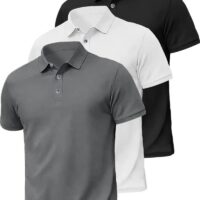 Mens Solid Color Short Sleeve Polo Shirts