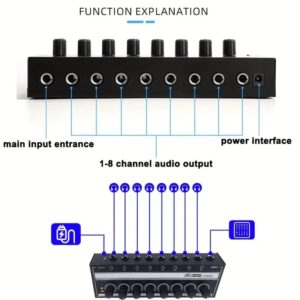 HA800 8-Channel Headphone Amplifier - Image 5