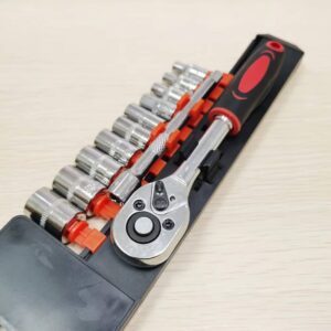12Pcs 1/4" Ratchet Socket Wrench Set - Image 5