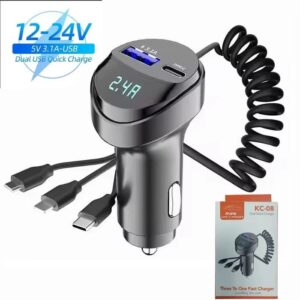 3-in-1 Car Charging Cable Adapter - Image 6