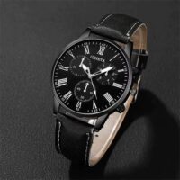 2PCS Couple Fashion Casual Leather Watches