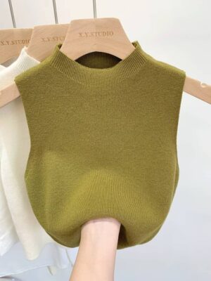 Women Knitted Tank Top - Image 7