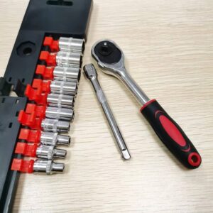 12Pcs 1/4" Ratchet Socket Wrench Set