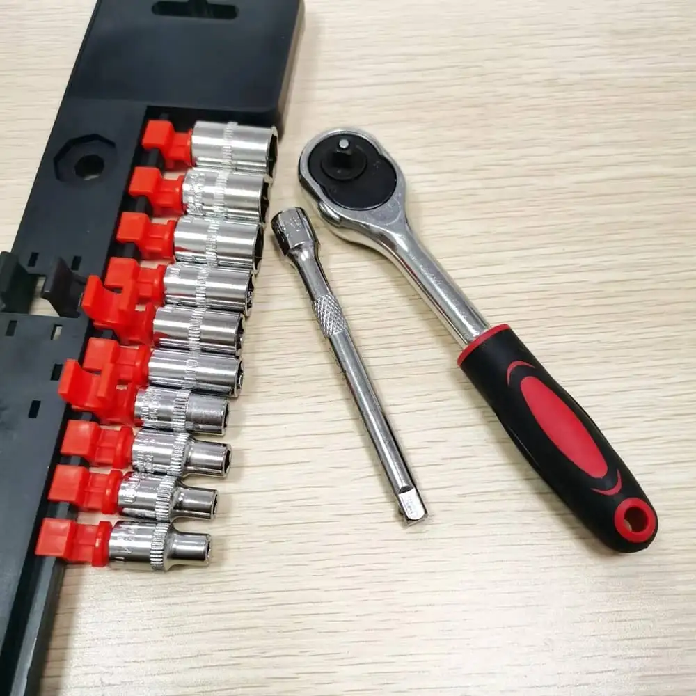 Ratchet Socket Wrench Set 12Pcs 1-4