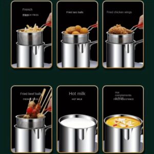 4-Piece Stainless Steel Fry Basket Set - Image 3