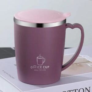 350ml Stainless Steel Thermos Mug with Handle - Image 9