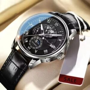 Luxury Mens Waterproof Chronograph Watch
