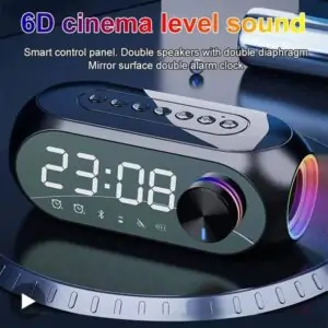 Alarm Clock Radio FM Bluetooth Speaker - Image 7